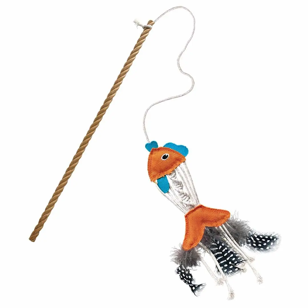 Jouet pour chat Kong Naturals Teaser Fish