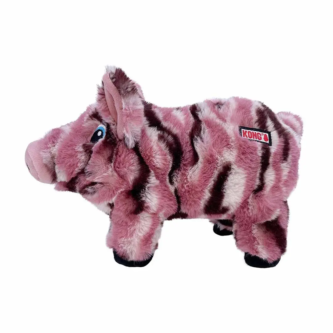 Peluche pour chien cochon Kong Low Stuff Stripes