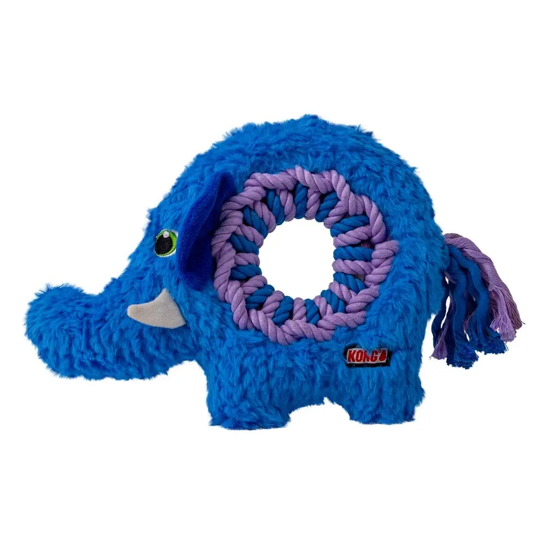 Jouet peluche pour chien Kong Ringaroos Elephant