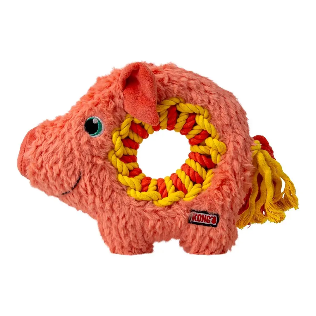 Jouet peluche pour chien Kong Ringaroos Pig