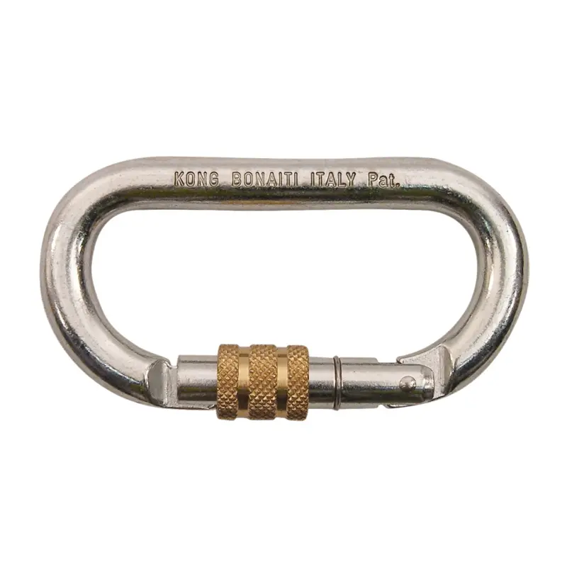 Oval Steel Carabiner With Screw Kong