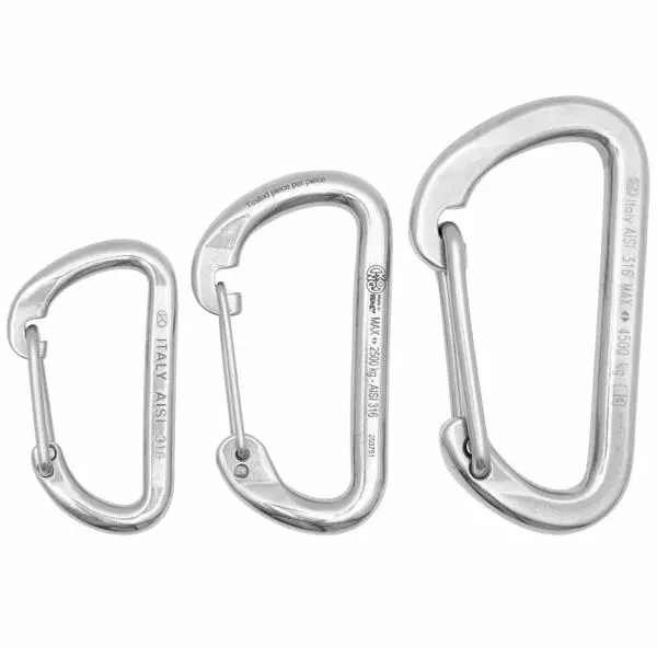 Karabiner aus Stahl Kong D-shape Kn12