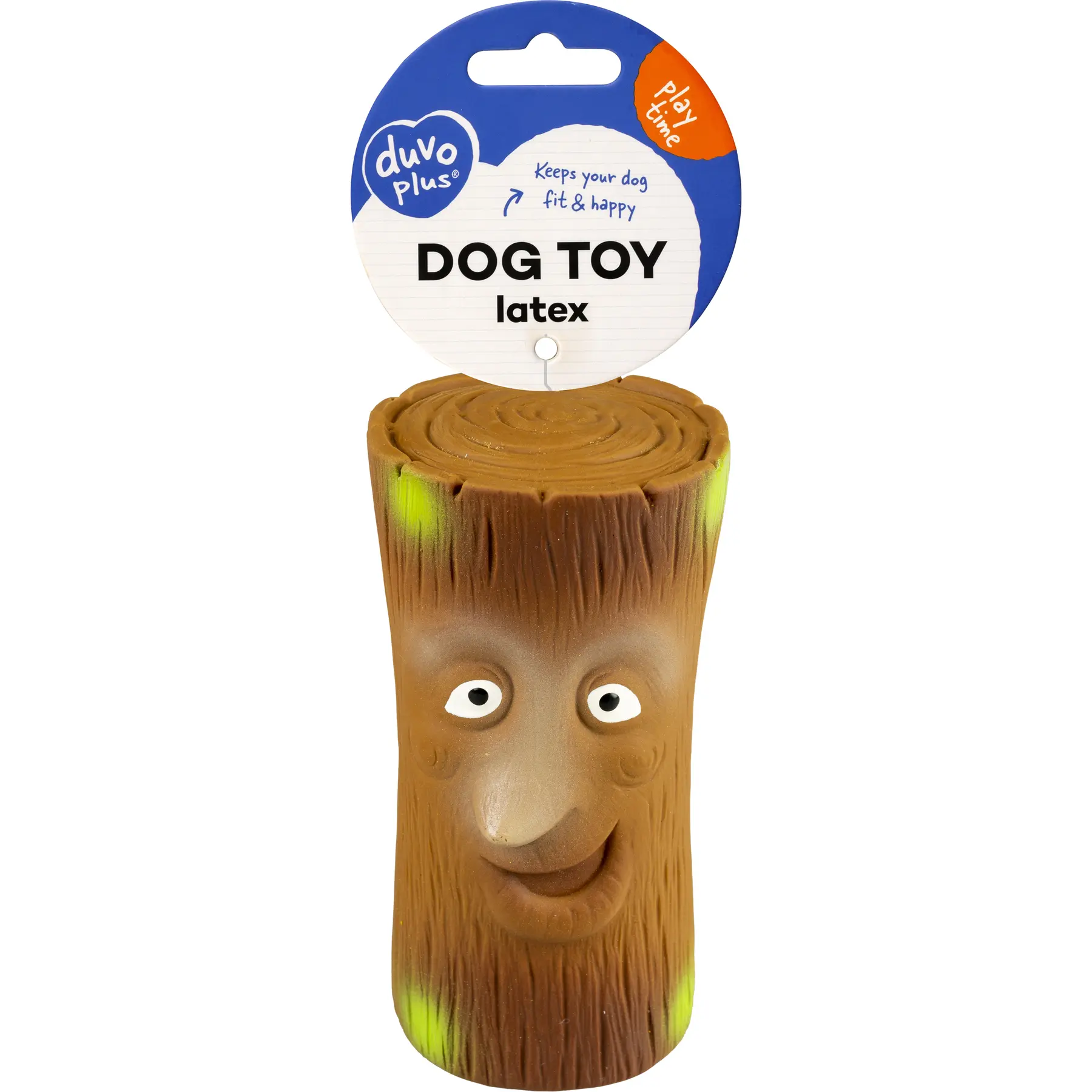 Duvoplus Marron Latex Tree Trunk Dog Toy Happy