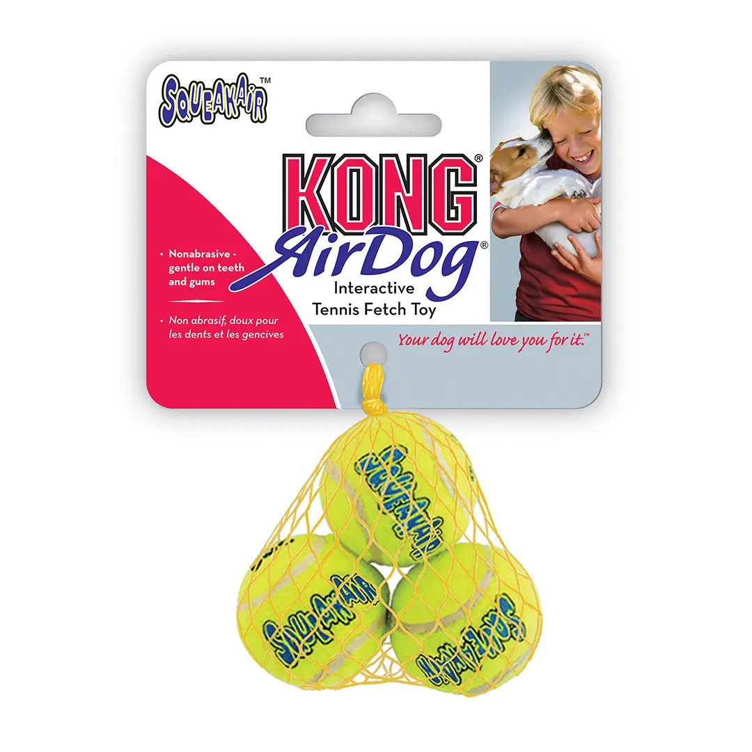KONG Balle de tennis Air Squeaker S
