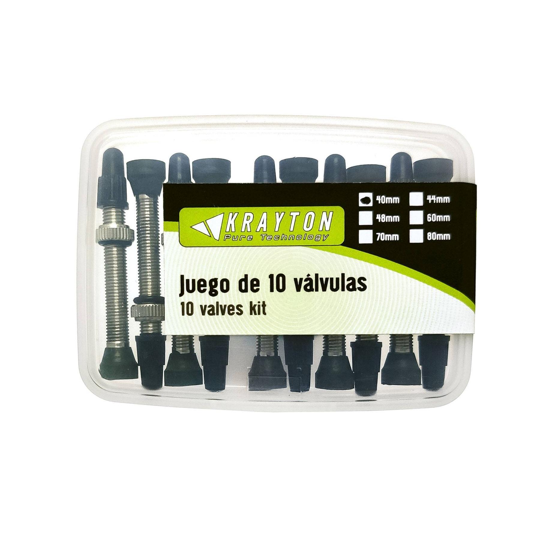 Velo Store - UK Tyre valve Krayton Tubelles (x10) | Extra 10% off with Subscription, Postage £16.79 to UK Fedex.