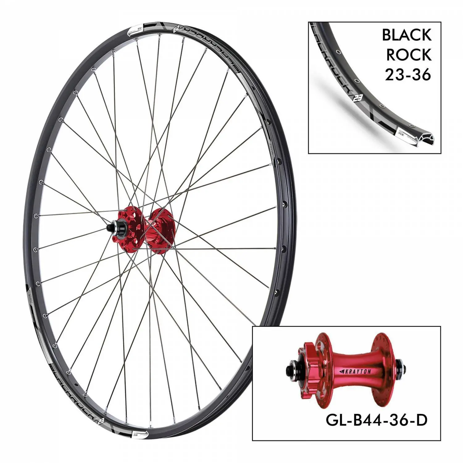 Velo Store - UK Bike wheel Krayton D. K-BR-23 36H - B44F 9x100 | Extra 10% off with Subscription, Postage £16.79 to UK Fedex.