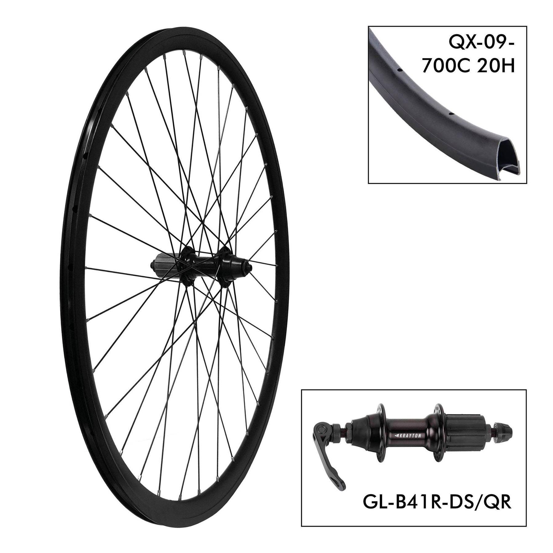 Velo Store - UK Rear wheel Krayton B41R 9x135 Plaquettes QR alu | Extra 10% off with Subscription, Postage £16.79 to UK Fedex.