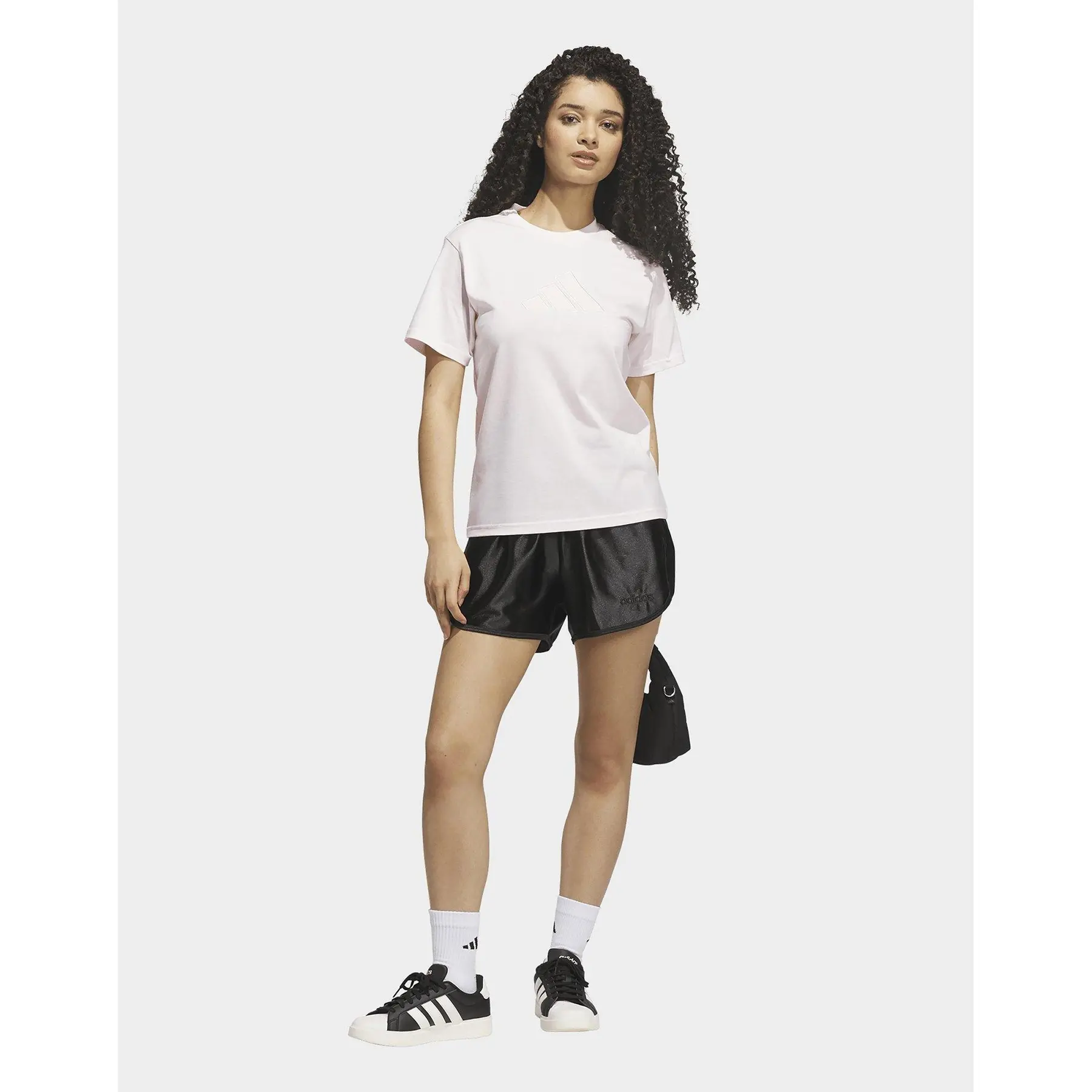 Satiniertes Logo T-Shirt Damen adidas