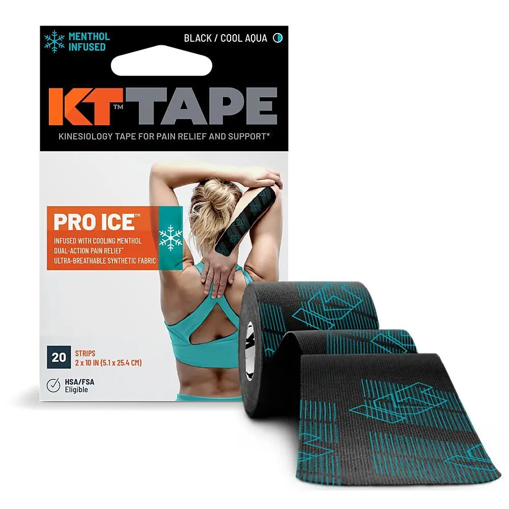 Kt Tape Unisex Noir Kinesiology Band Pro Ice