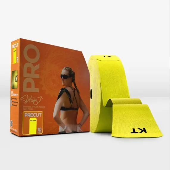 Kt Tape Unisex Jaune Kinesiology Band Pro Jumbo Precut