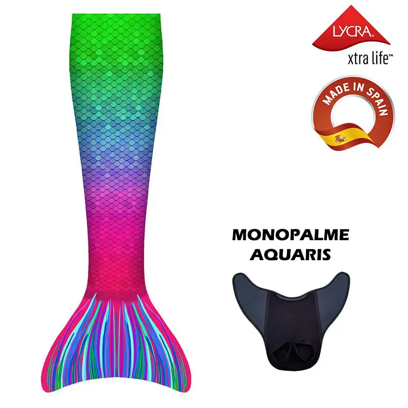 8435554430843 - Meerjungfrau-Kostüm mit Monoflosse Aquaris Kuaki Mermaids