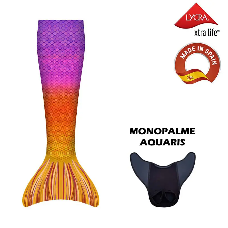 8435554430911 - Meerjungfrau-Kostüm mit Monoflosse Aquaris Kuaki Mermaids