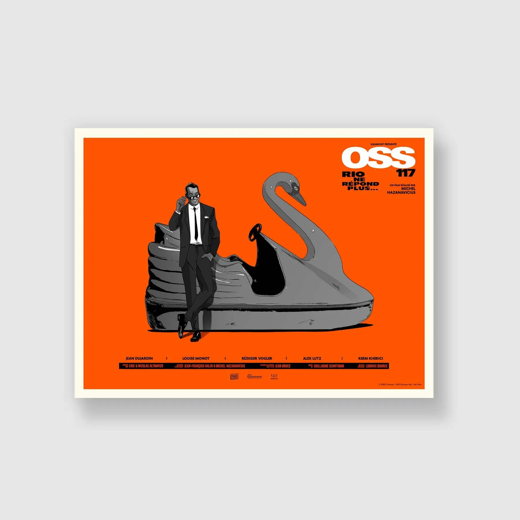 3770015934405 - Poster Oss 117 Rio Ne Répond Plus