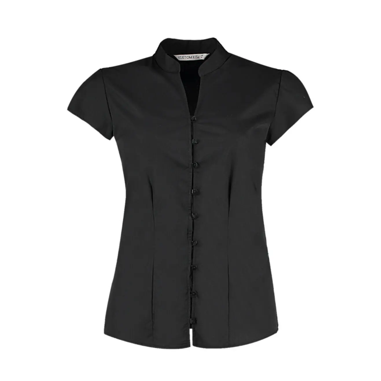 Image of Bluse mit Mandarin-Kragen Damen Kustom Kit