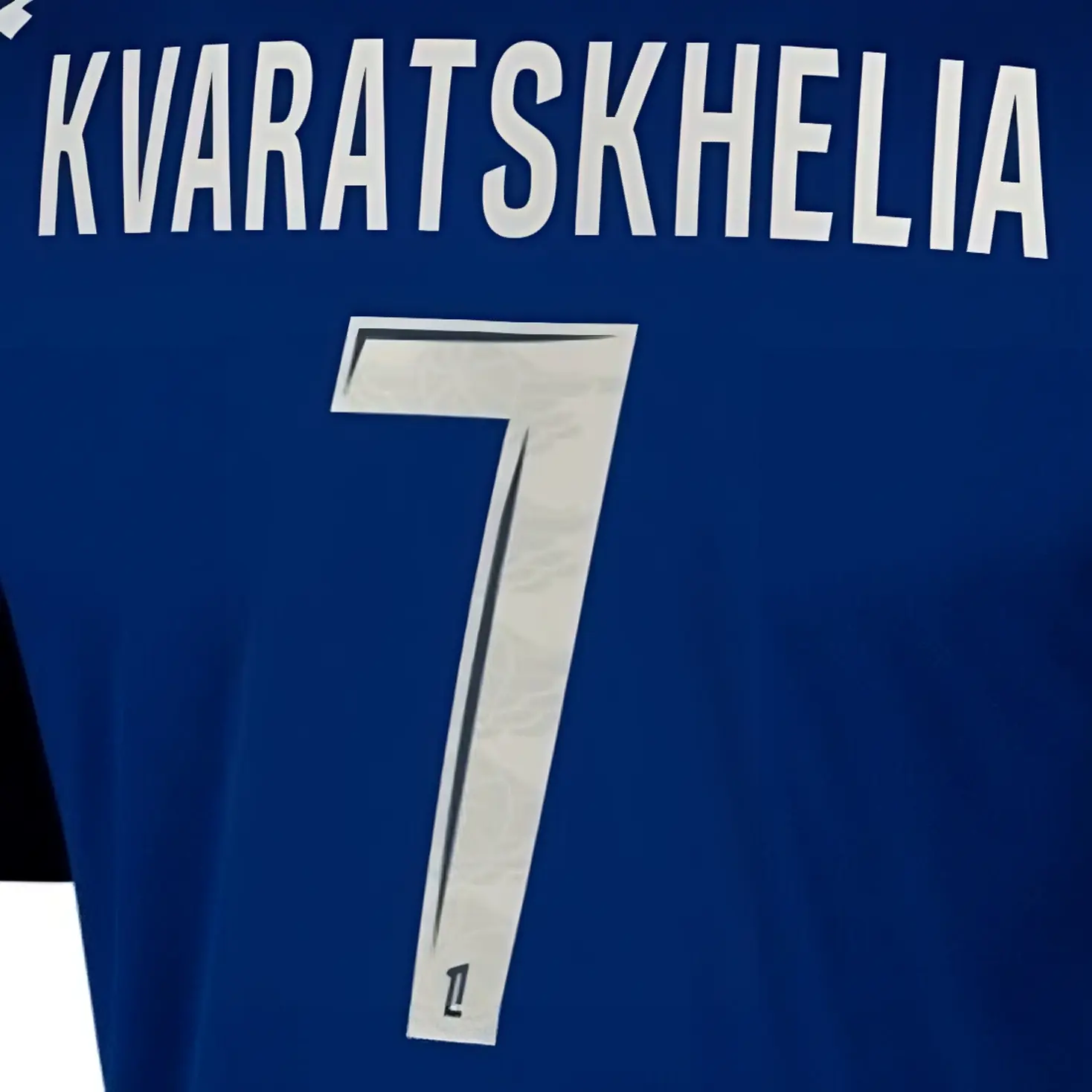 Flocage Kvaratskhelia #7 Enfant – Maillot Paris Domicile 2024/2025, Neuf Sans étiquette, Made In France