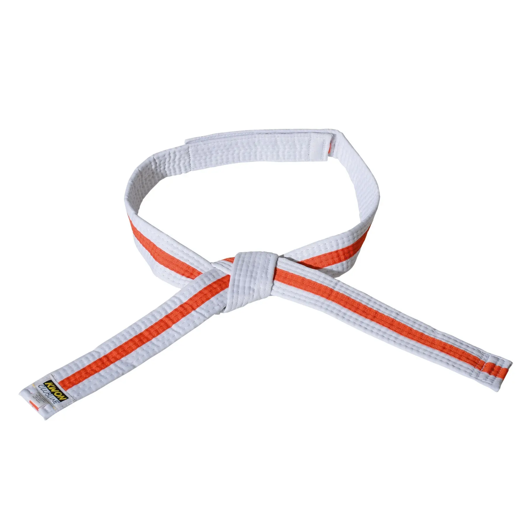 Klettverschlussgürtel weiß/orange/weiß budō Kind Kwon