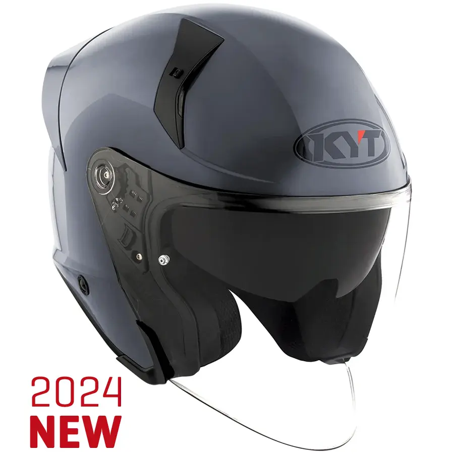 Jet-Motorradhelm Kyt TTR-Jet Plain
