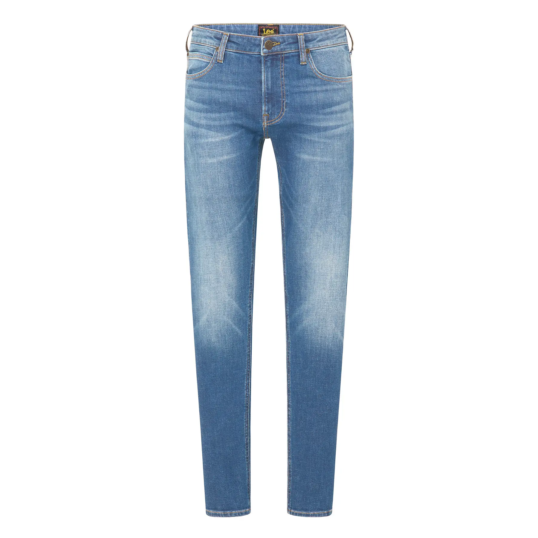 5400919763341 - - Malone - Jeans mit engem Schnitt in mittlerer Used-Waschung-Blau