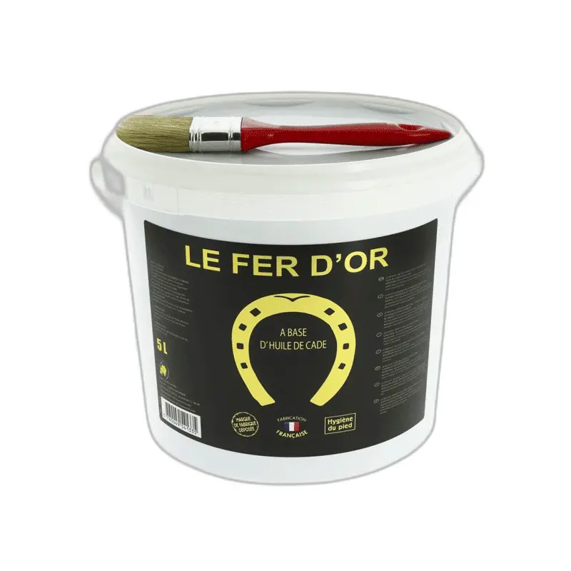 Huile pour sabot de cheval La Gamme du Maréchal Le Fer D'Or