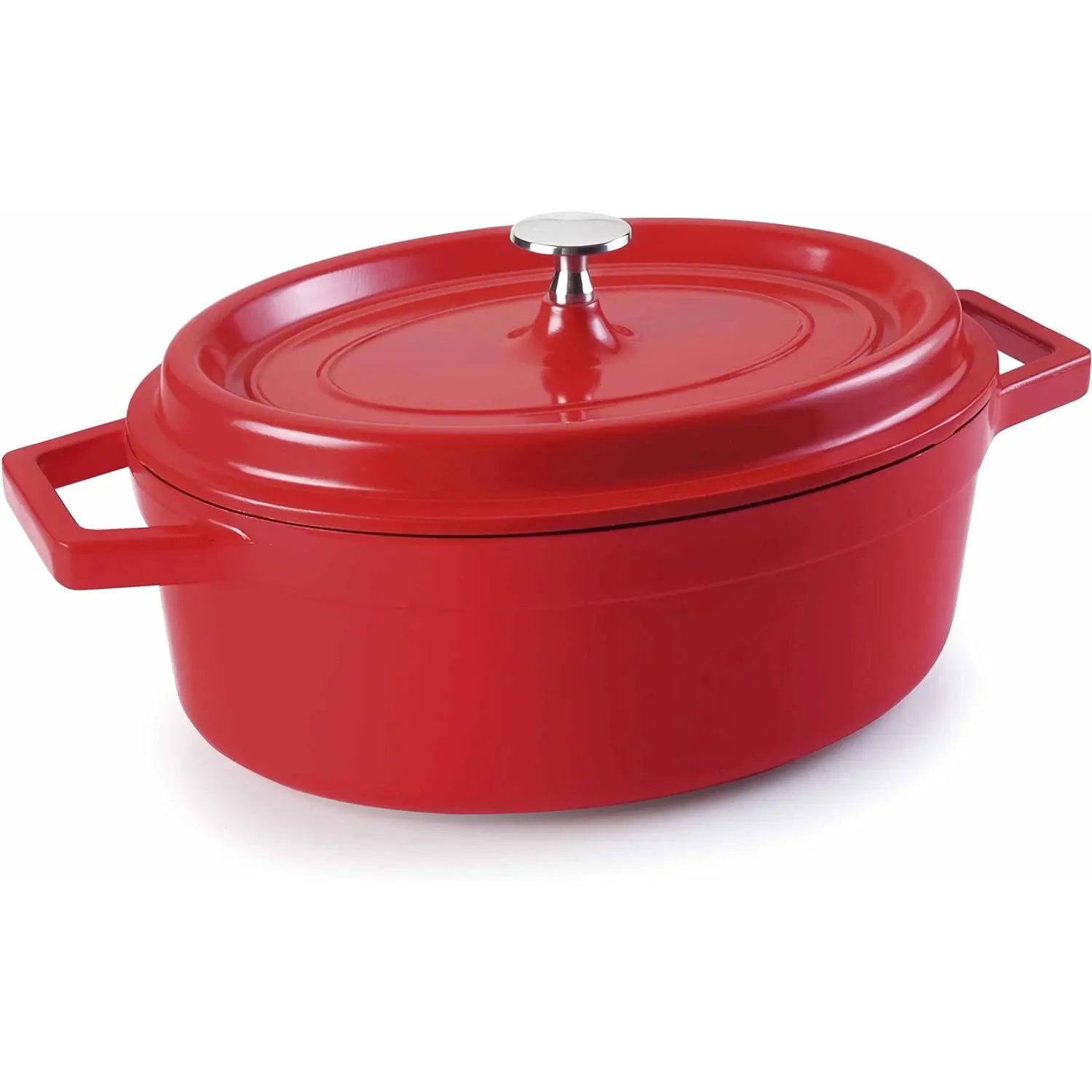 8414271259272 - Ovale Cocotte aus geschmolzenem Aluminium 26x20 cm