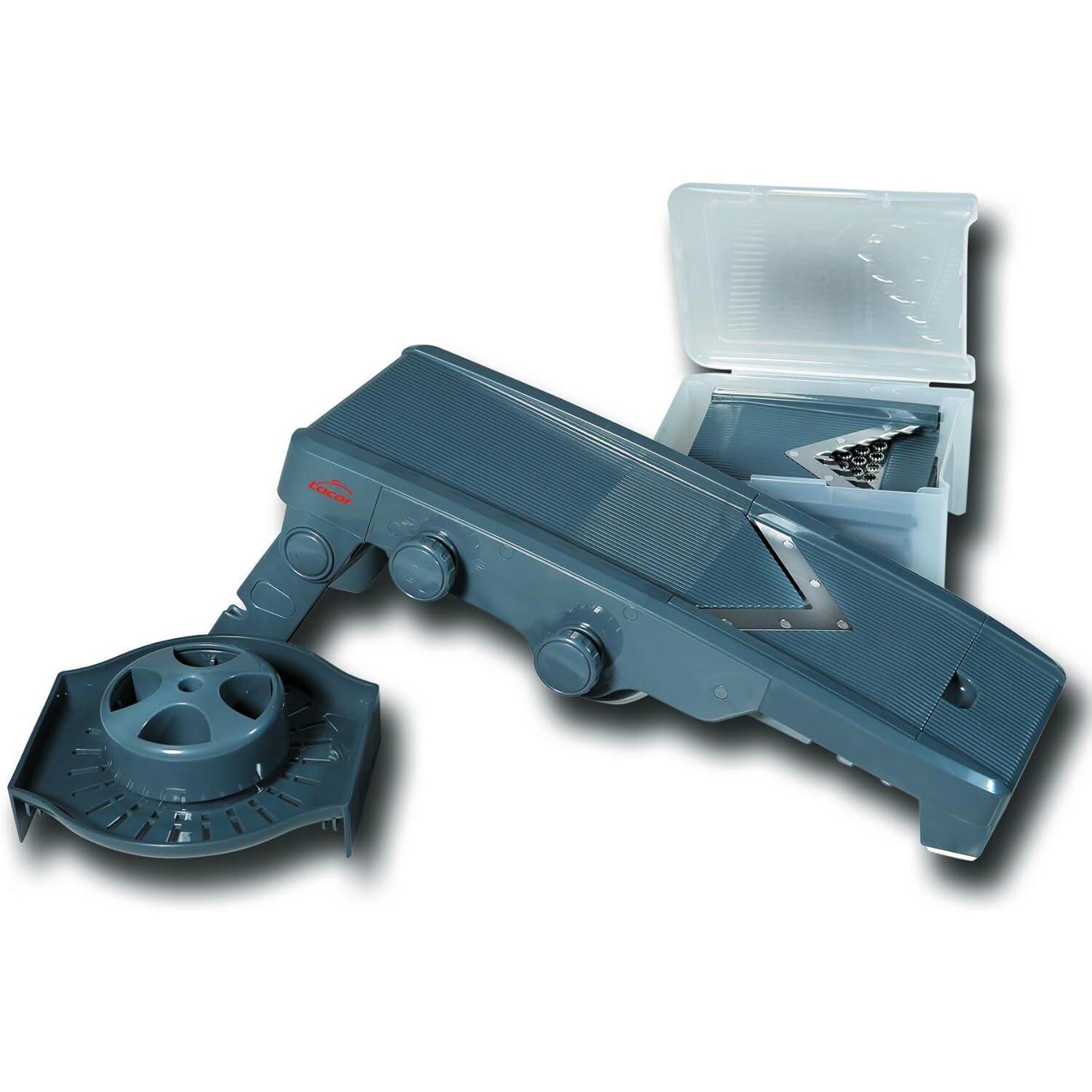 8414271603563 - Mandoline mit V-Mes und 5 Klingen Lacor