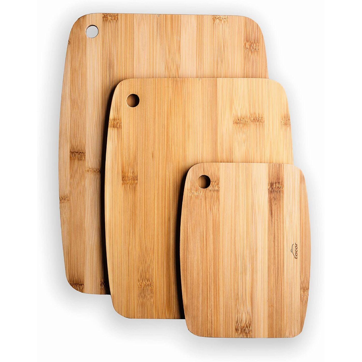 8414271605239 - 3er-Set Schneidebretter aus Bambus Lacor