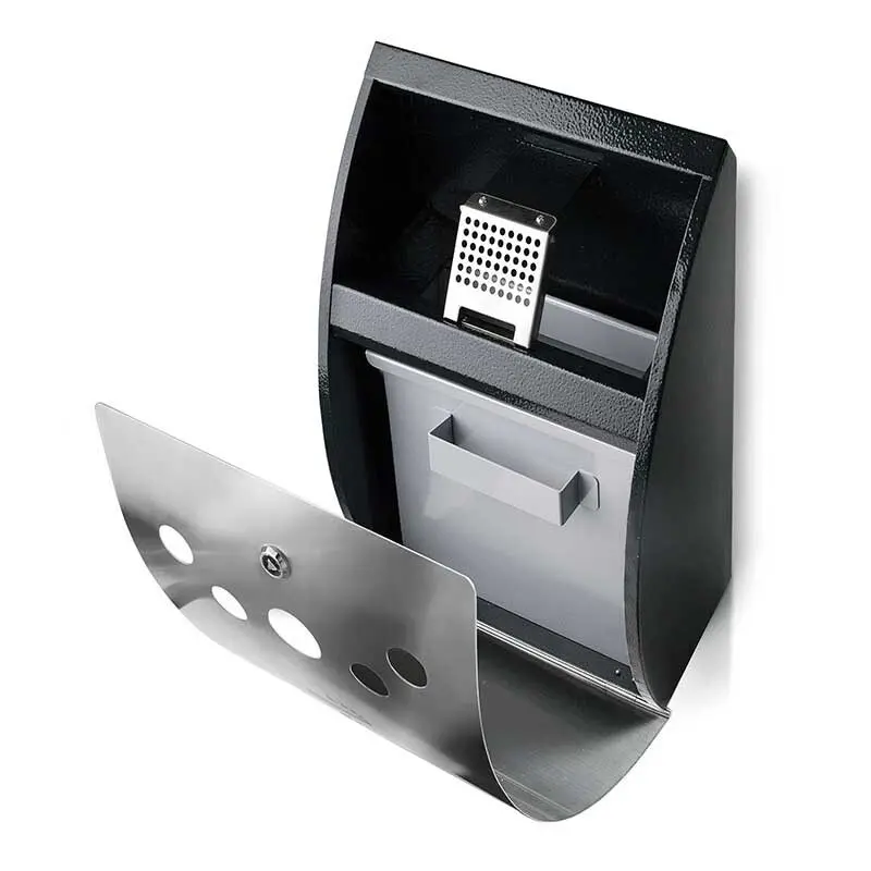 8414271633416 - Edelstahl-Aschenbecher außen Wand gebogen Lacor