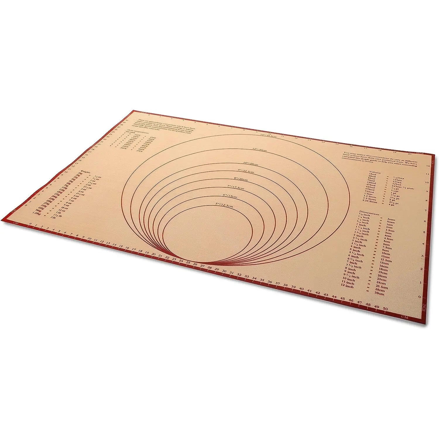 Küchenzubehör Silikon-Backmatte mit Aufdruck Lacor