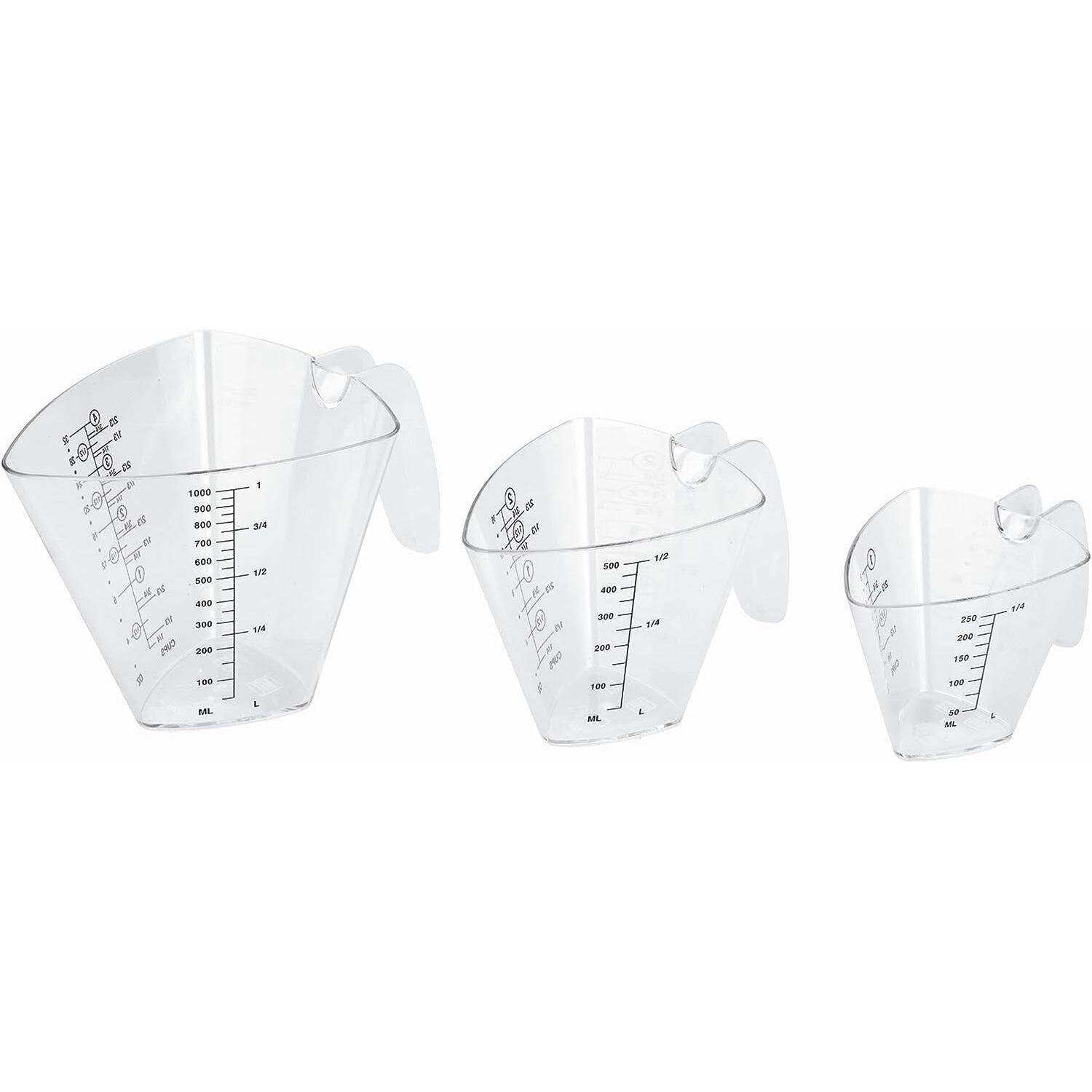 8414271671319 - Set aus 3 dreieckigen Messbechern 250 -500 - 1000 ml