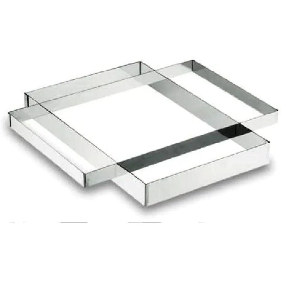 8414271680601 - Rechteckige Platte aus Edelstahl 18 10 - 40x60x3 cm