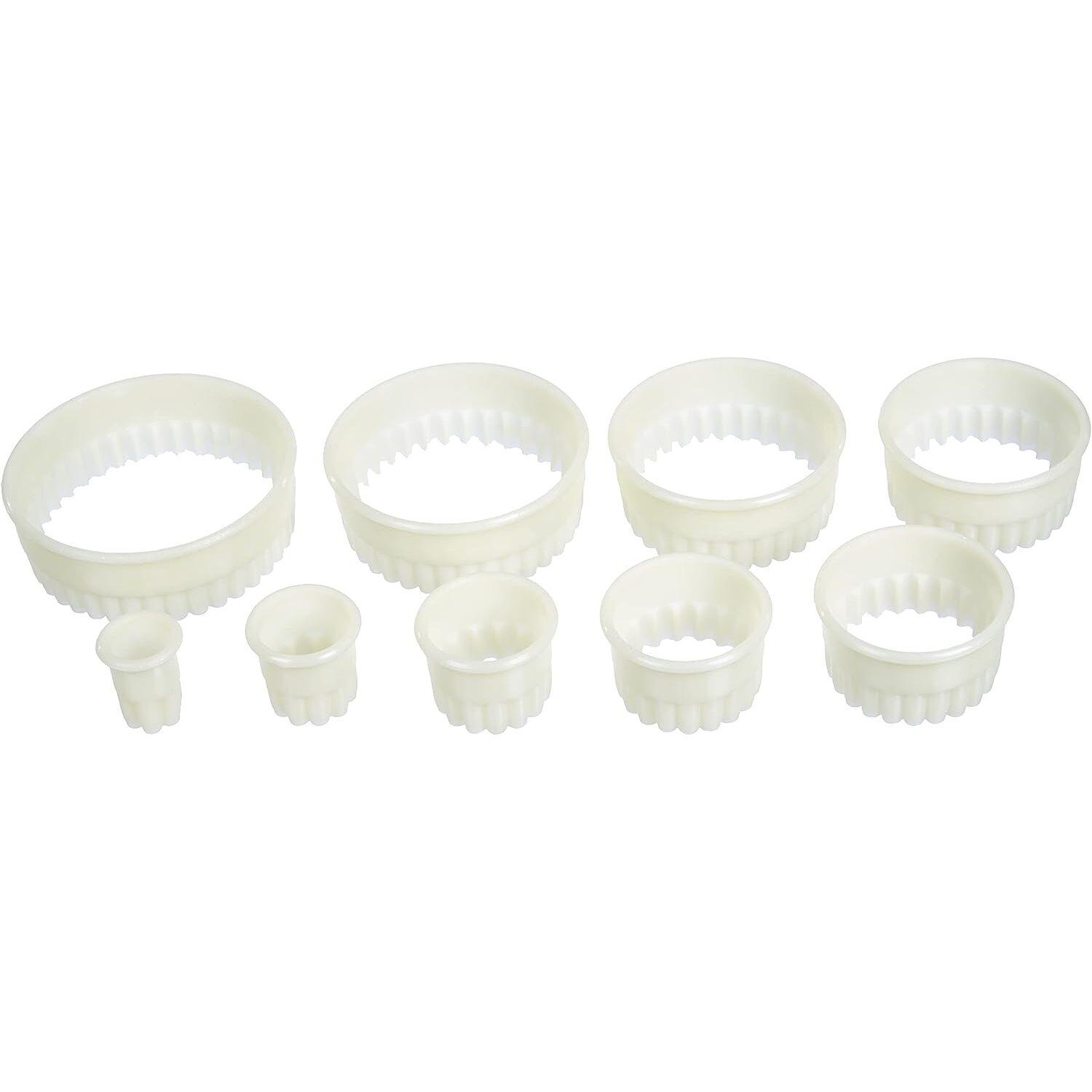 8414271680922 - 9-teiliges Set runder Ausstechformen in geriffelter Form Lacor