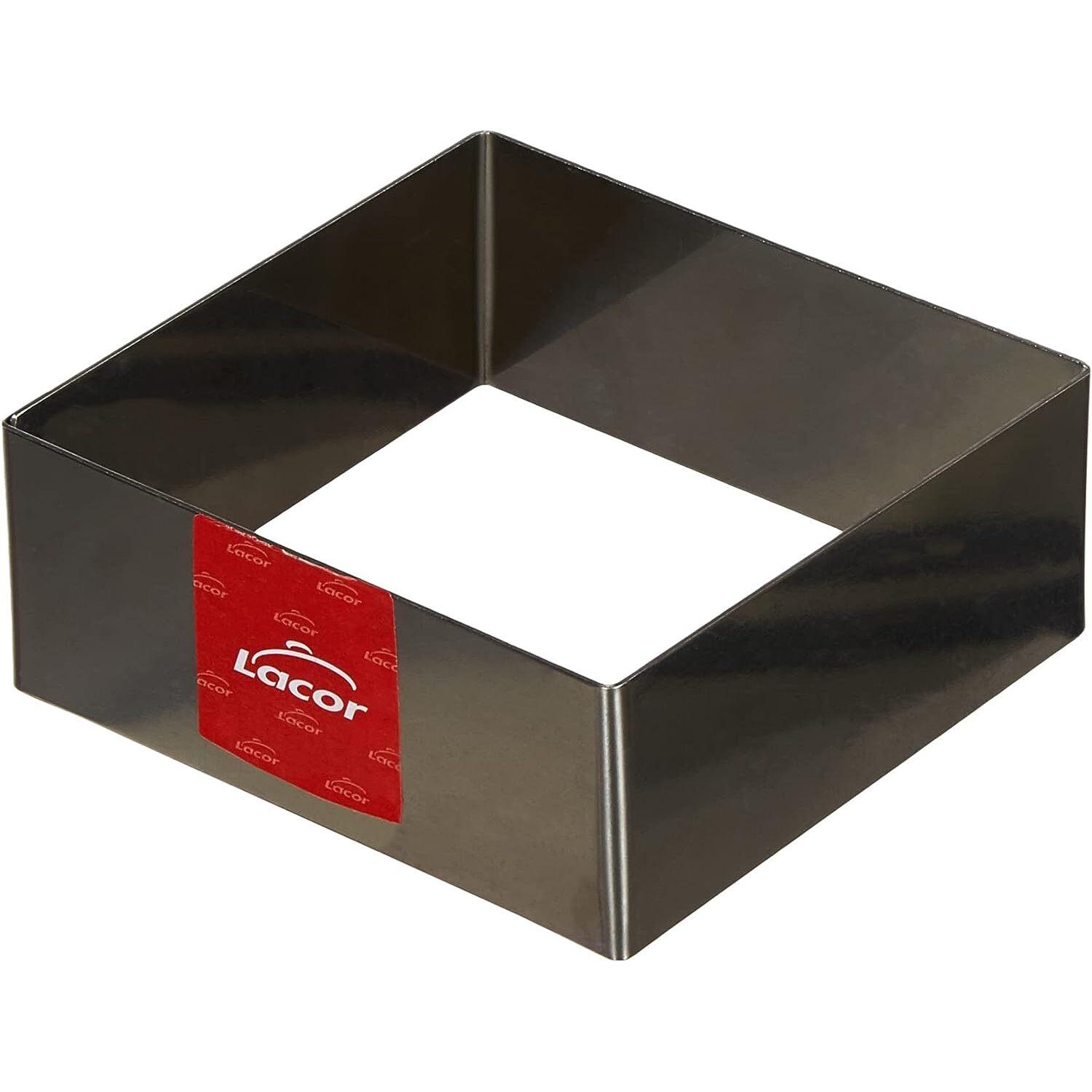 8414271684111 - Quadratischer Backkreis aus Edelstahl 10x10 cm