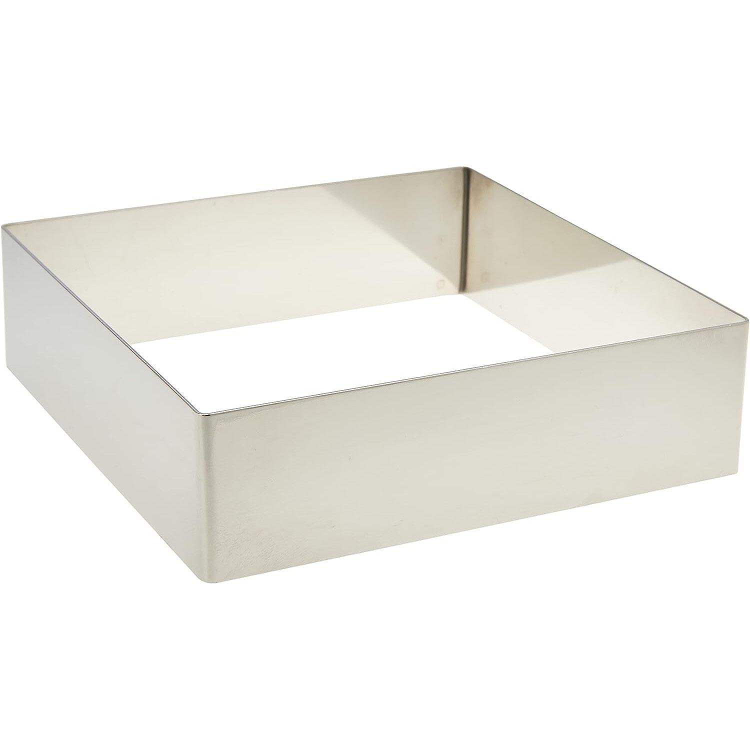 8414271684418 - Quadratischer Backkreis aus Edelstahl 14x14 cm