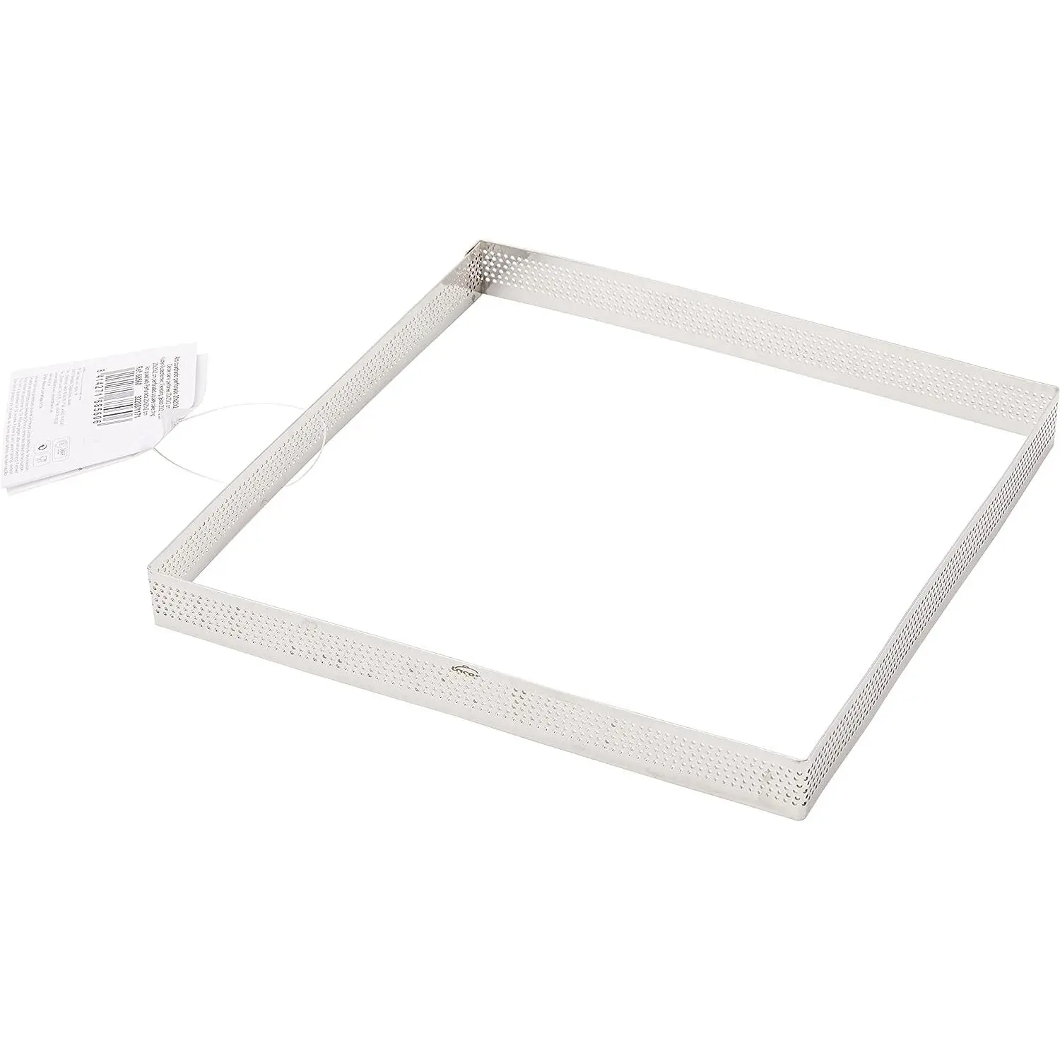 8414271685606 - Quadratische gelochte Tortenform 20x20x2 cm