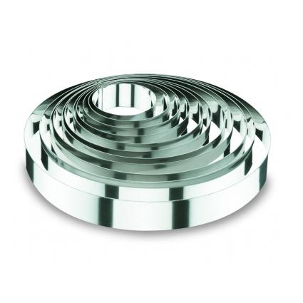 8414271686078 - Runder Tortenring aus Edelstahl 18 10 - 7X6 cm