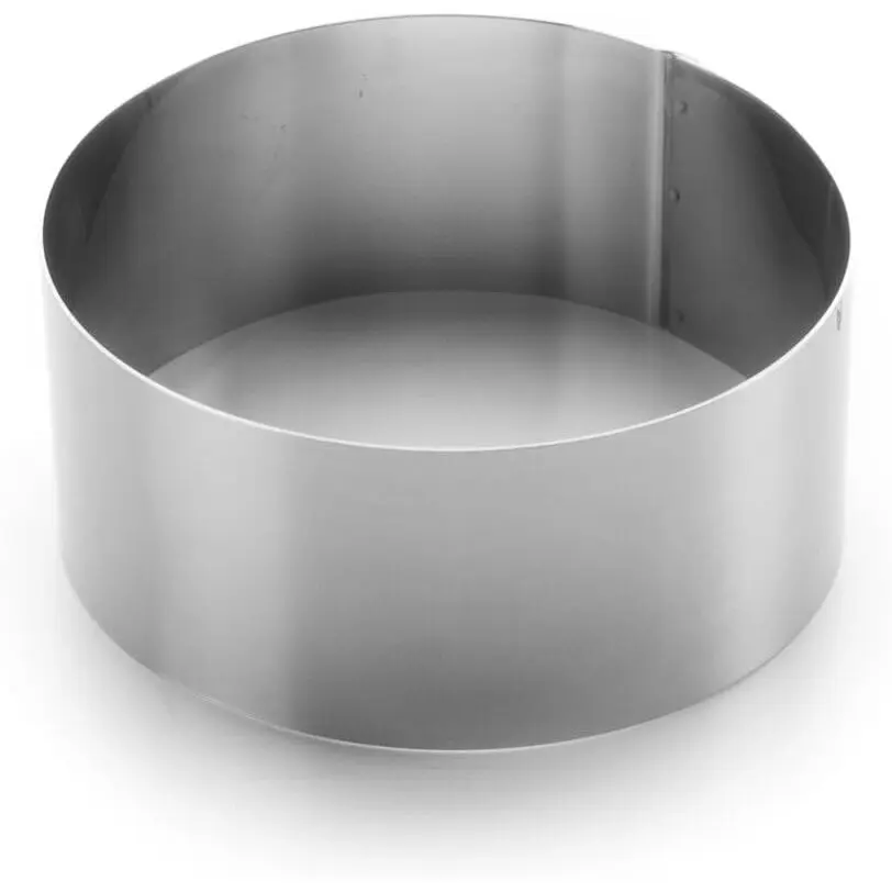 8414271686146 - Runder Tortenring aus Edelstahl 18 10 - 14X6 cm
