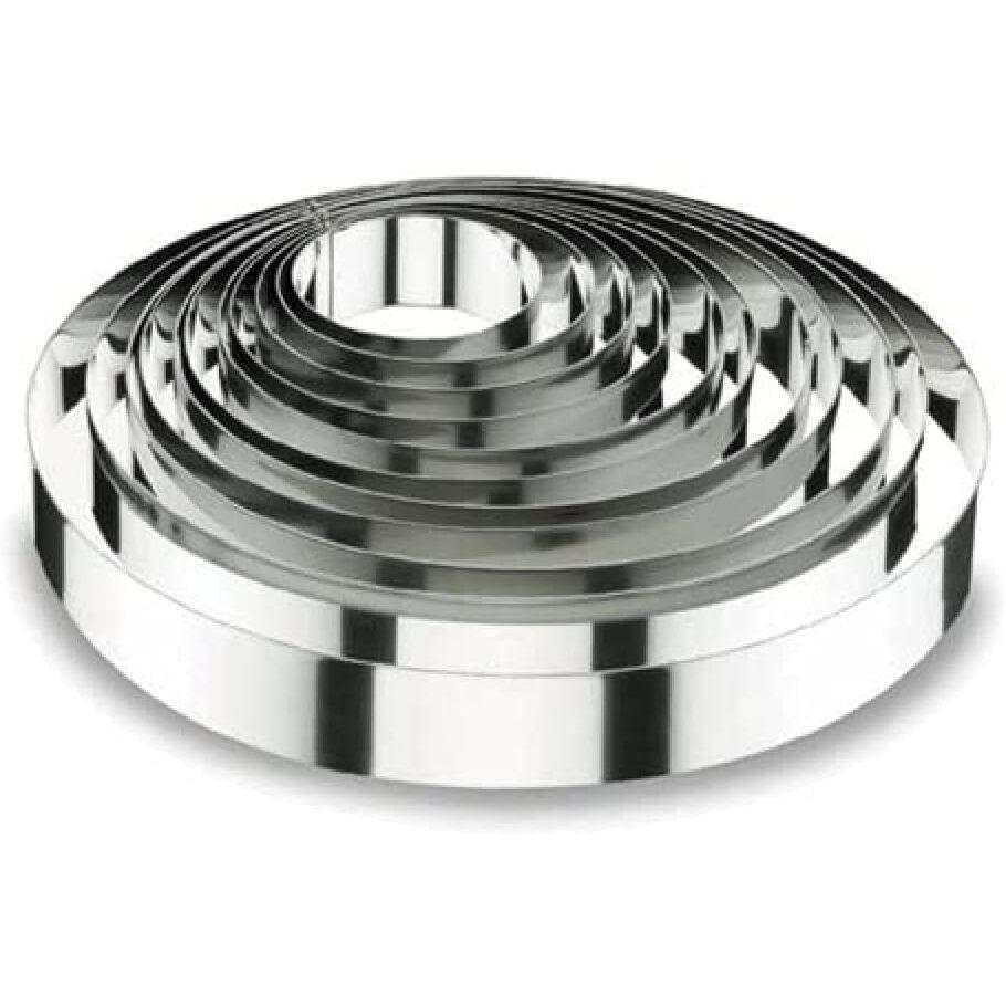 8414271686160 - Runder Tortenring aus Edelstahl 18 10 - 16X6 cm