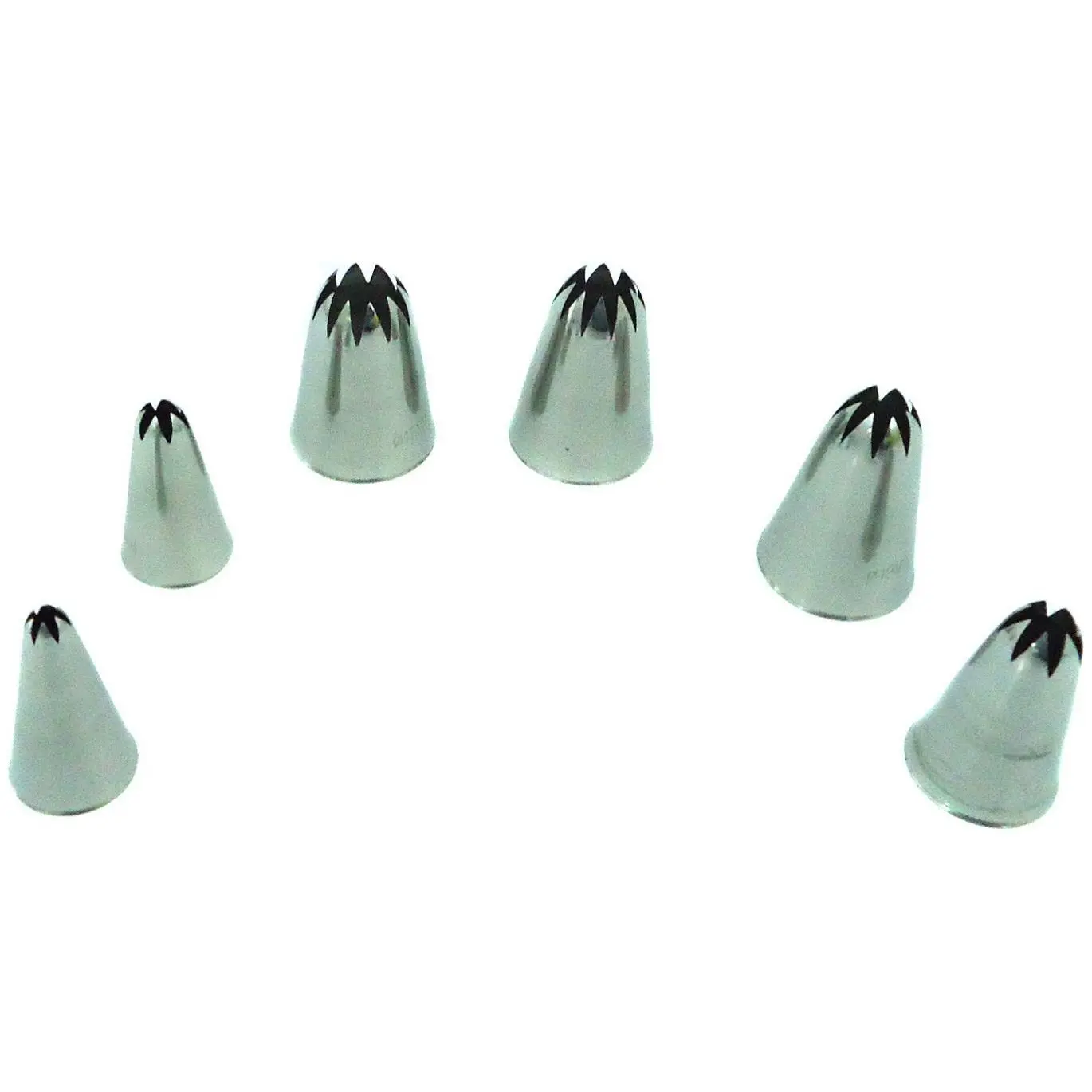 8414271689932 - Set 6 geriffelte Tüllen fest Lacor