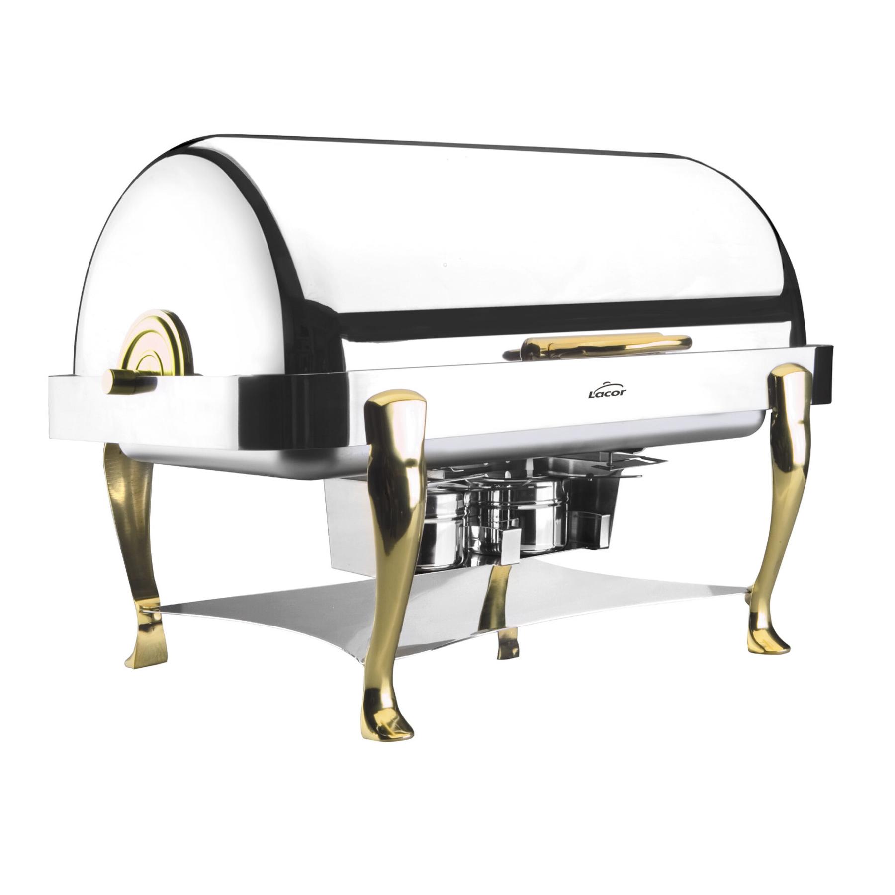 8414271690150 - Wärmerechaud mit Füßen aus Messing Roll Top