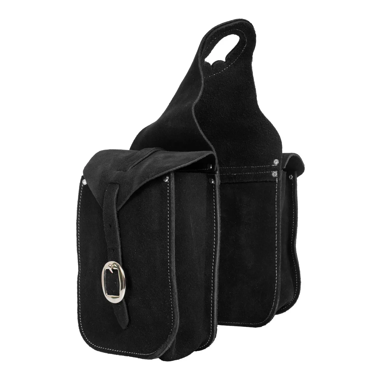 Sac à selle pour cheval avant en cuir daim Lakota