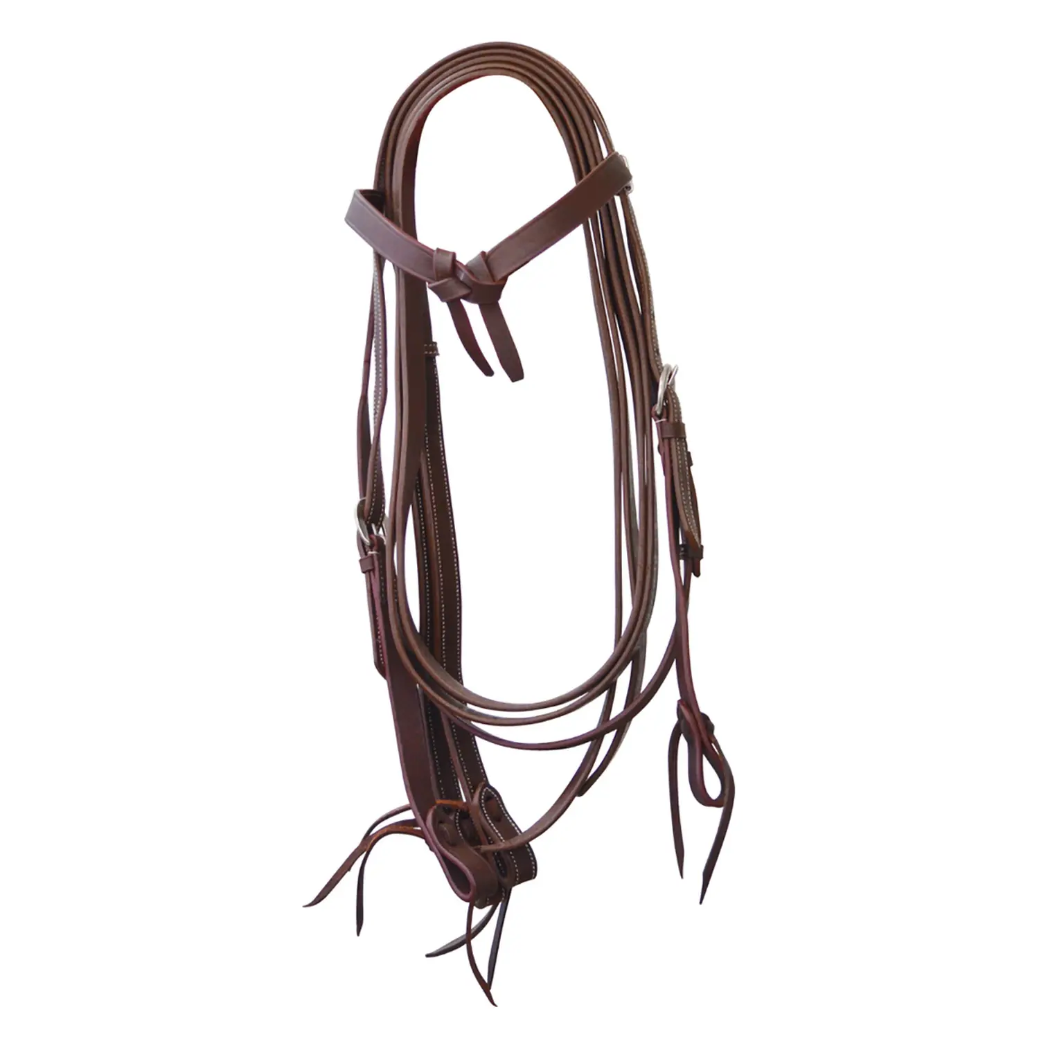 Bridons équitation western pour cheval arc cuir lisse avec rênes Lakota