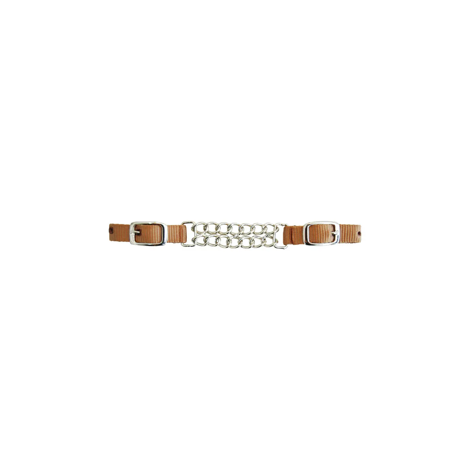 Lakota Marron Double Chain Nylon Horse Bridle