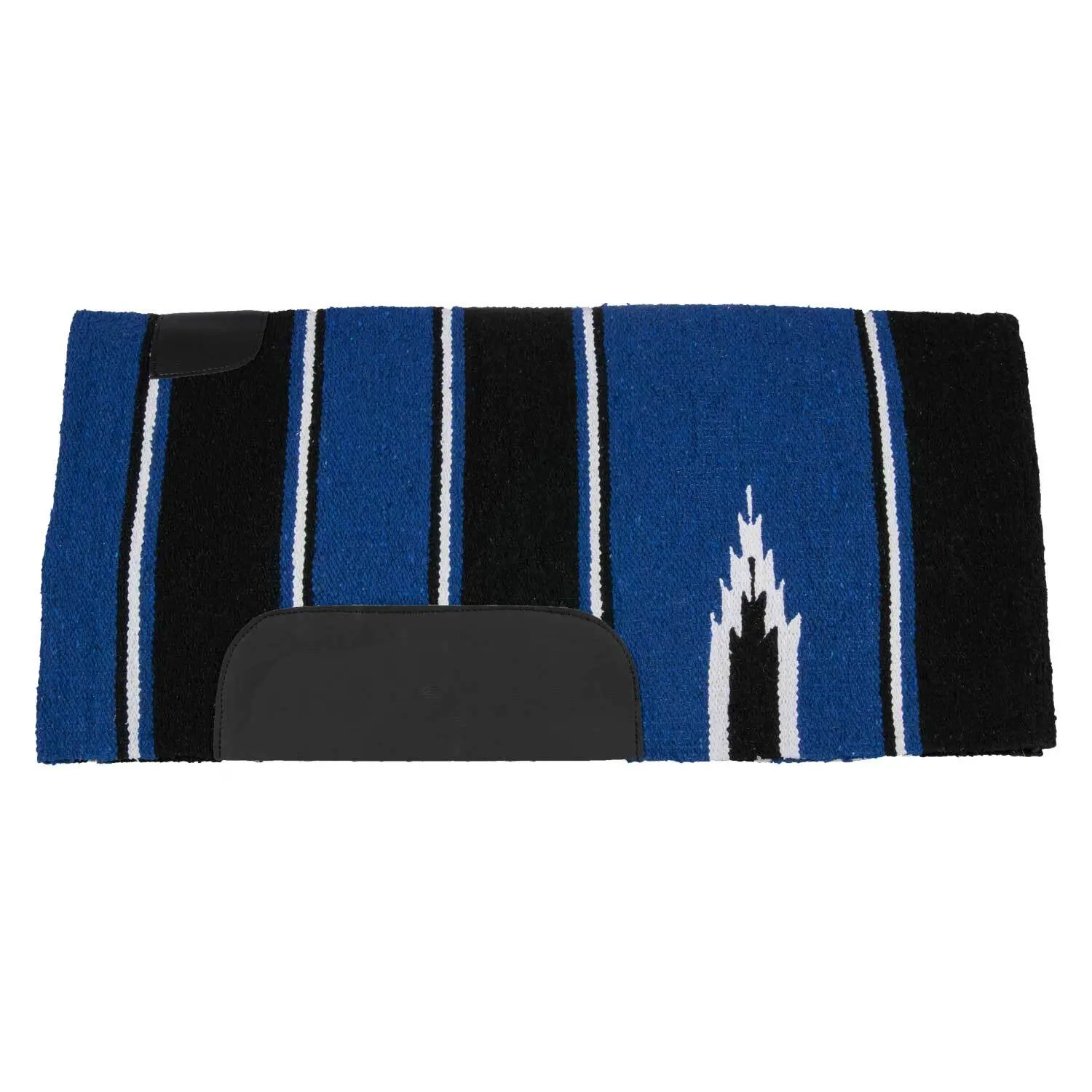Lakota Bleu Saddle Pad For Horse With Leather Patch Tappetino Navajo