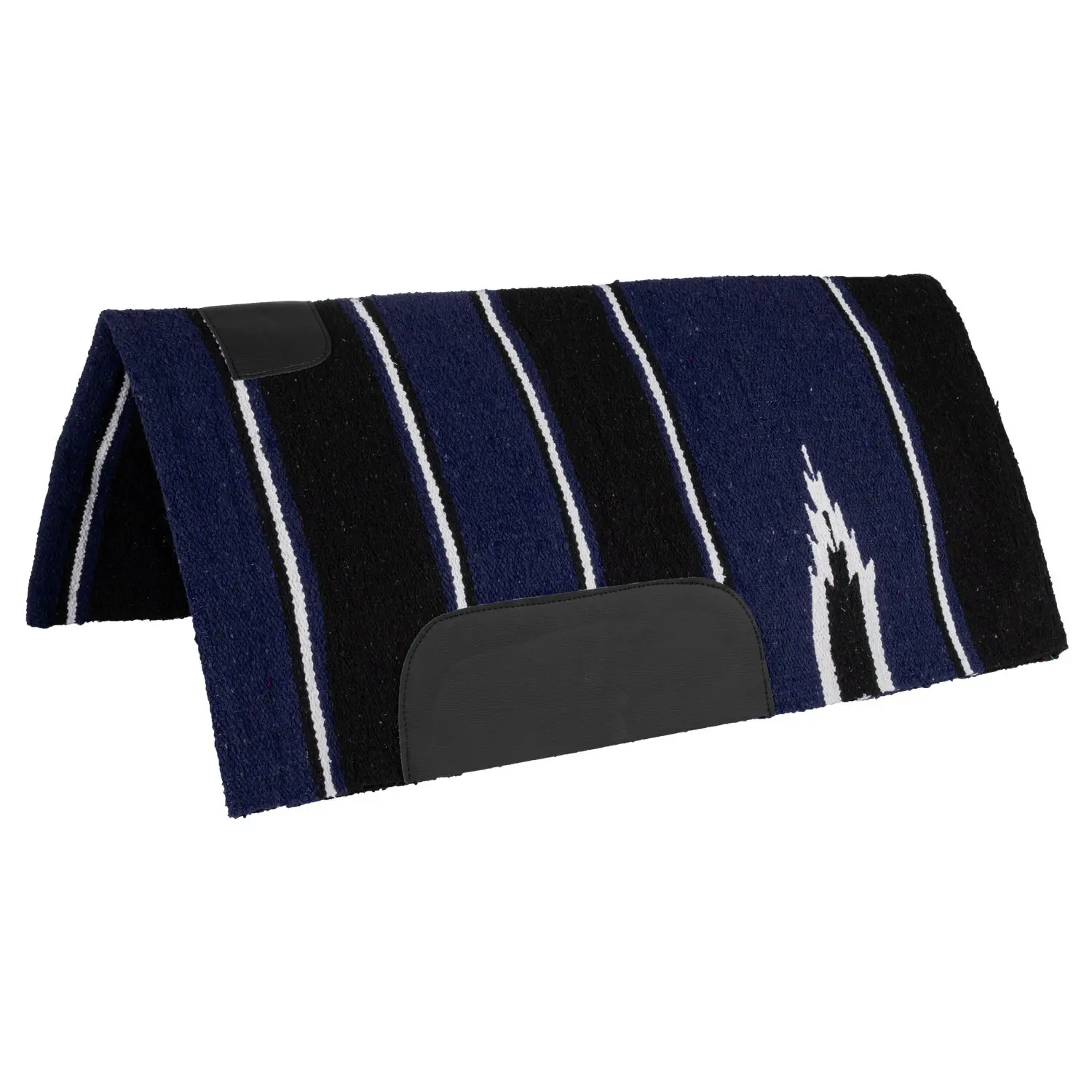 Lakota Bleu Saddle Pad For Horse With Leather Patch Tappetino Navajo