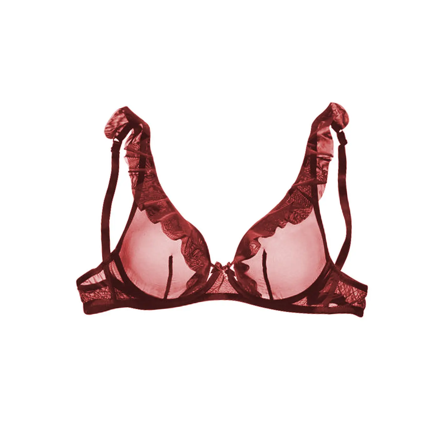 Soutien-gorge armaturato voile donna