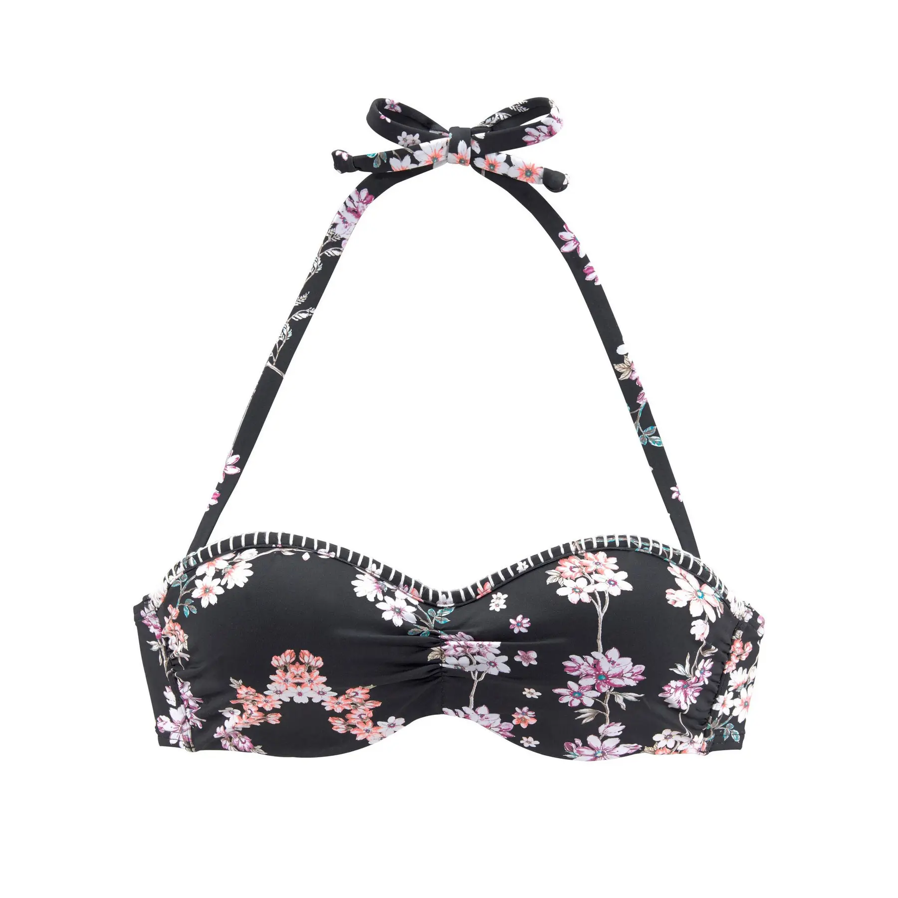 Haut di bikini bandeau imbottito donna  Ditsy