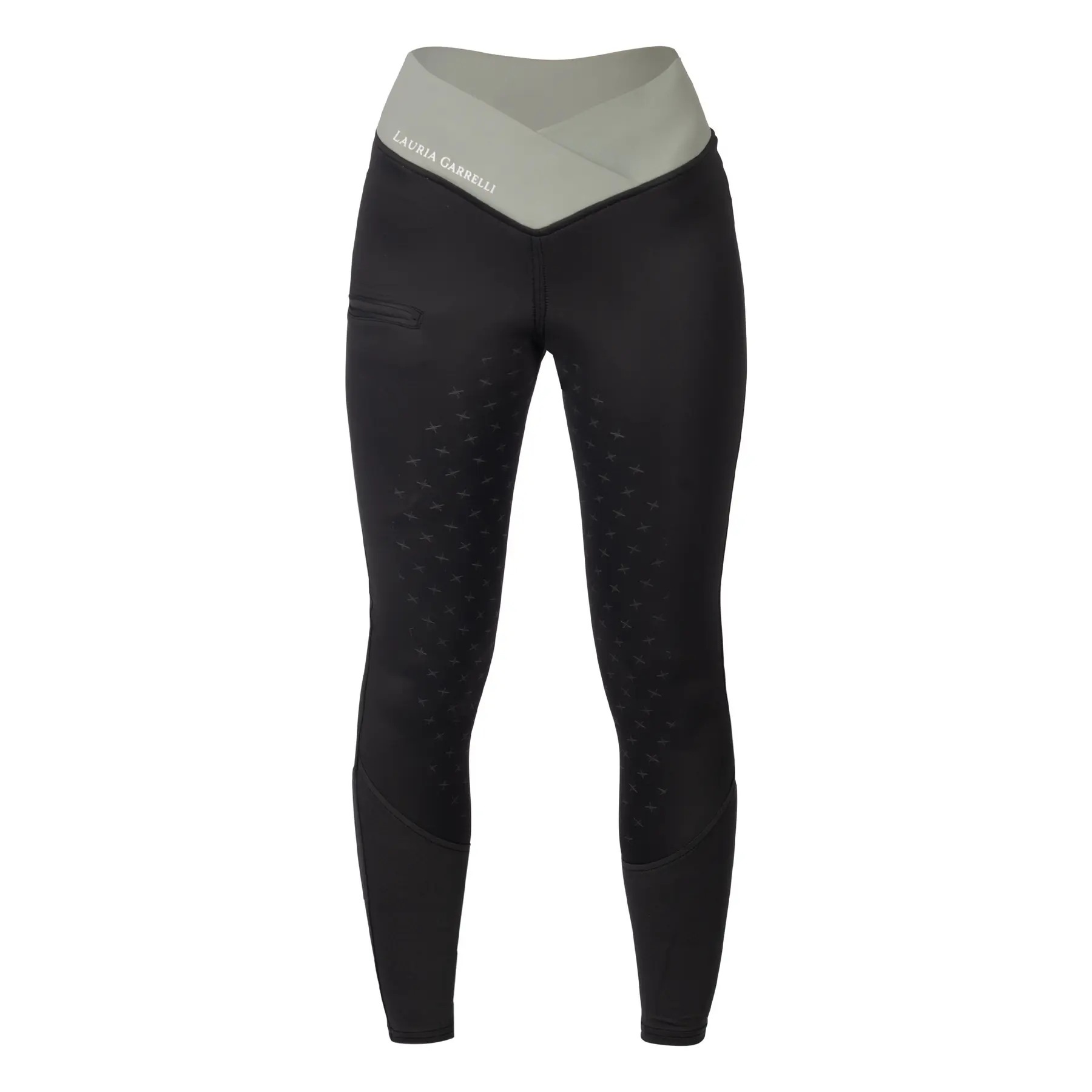 Legging équitation full grip femme Lauria Garrelli Limone