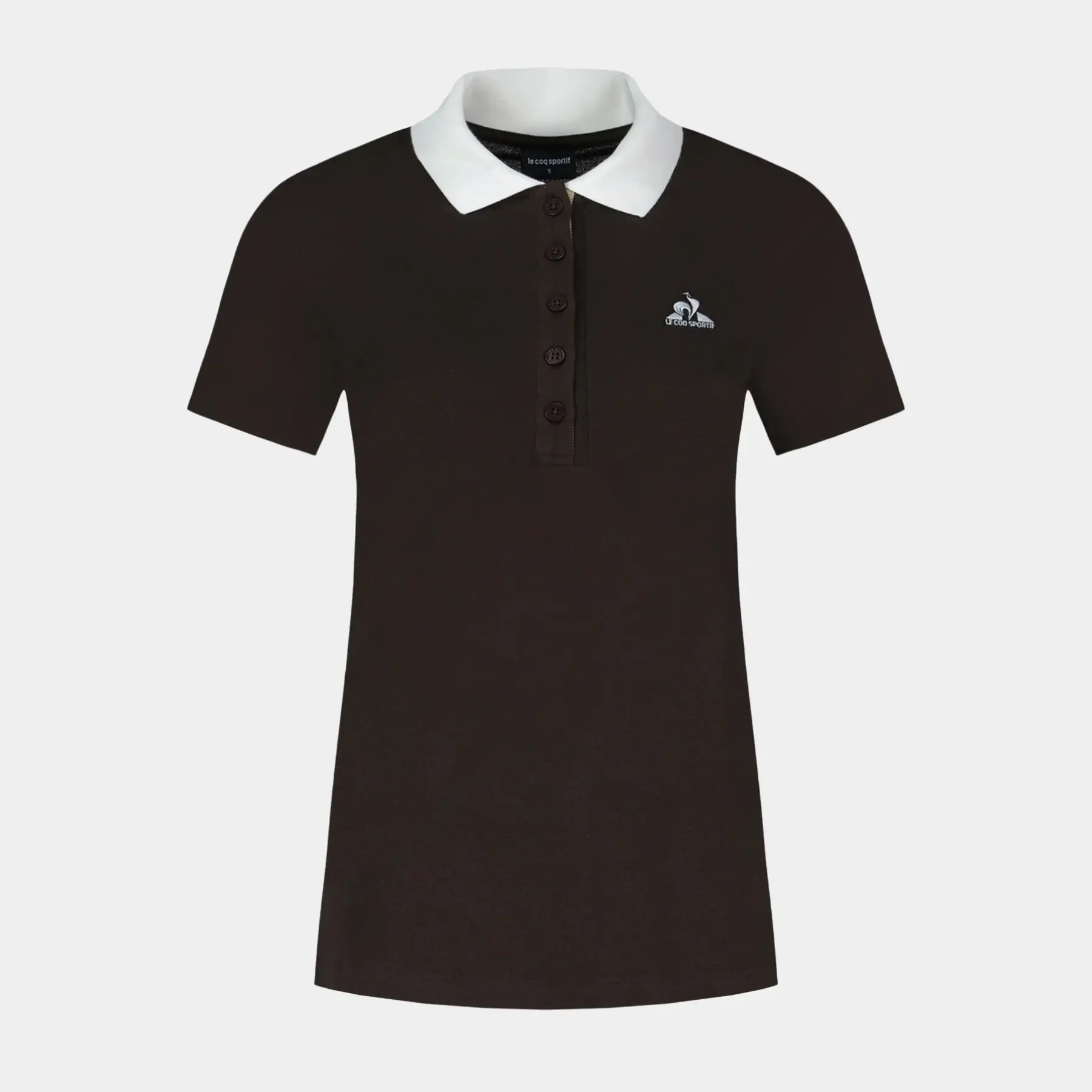 Le Coq Sportif N°1 Maglietta Donna Maniche Corte – Tessuto Tecnico, Slim Fit, Bianco