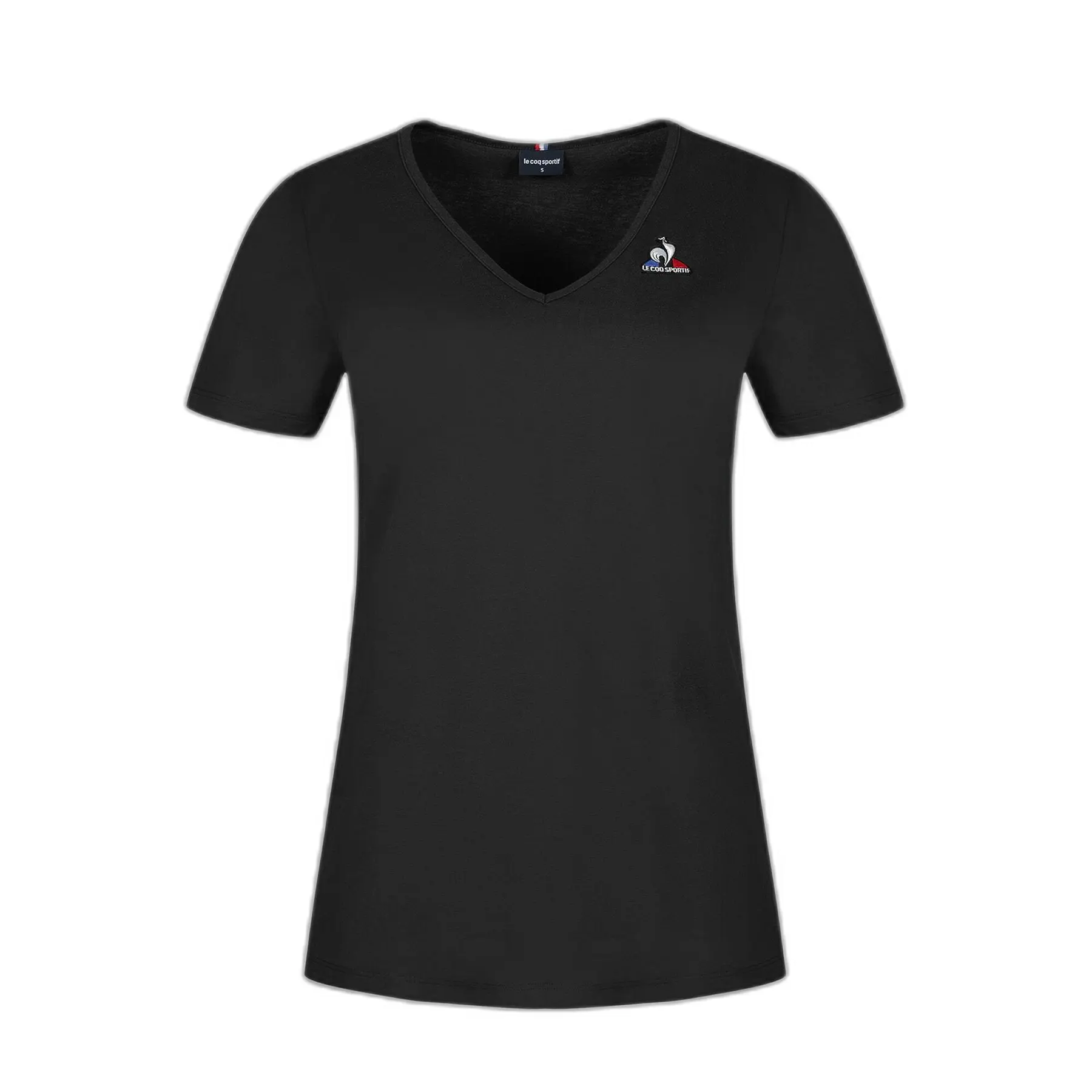 T-Shirt mit V-Ausschnitt und kurzen Ärmeln, Damen Le Coq Sportif Ess Col V N°1