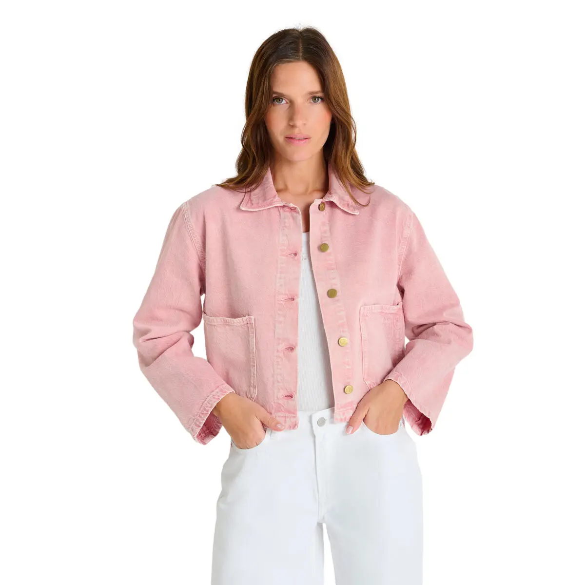 Women's denim jacket Le Temps des cerises Aksel | Sport is good